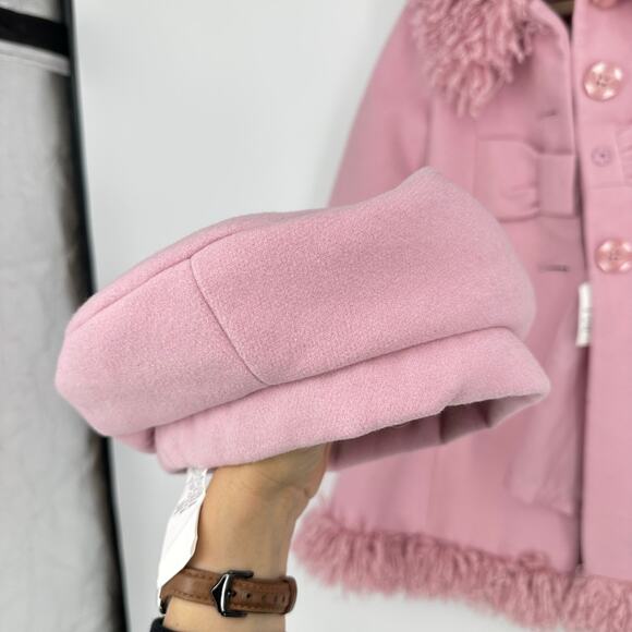 Vintage Rothschild Girls 3T Pink Dress Coat & Beret Pink Coquette Lady Princess - Picture 8 of 12
